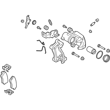 Kia 58210J3400 Rear Wheel Brake Assembly