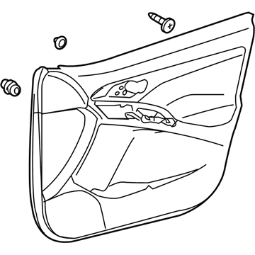 Toyota 67610-02J10-B0 Board Sub-Assy, Front Door Trim, RH