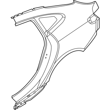 BMW 41-21-9-498-457 LEFT REAR SIDE PANEL