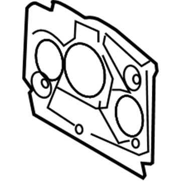 BMW 51-48-7-158-433 Sound Insulation, Bulkhead, Left