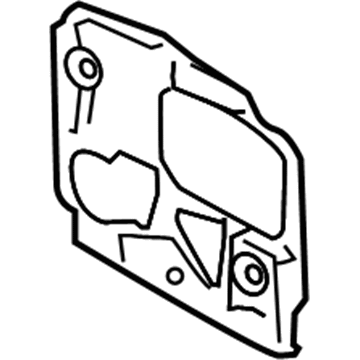 BMW 51-48-7-158-434 Sound Insulation, Bulkhead, Right