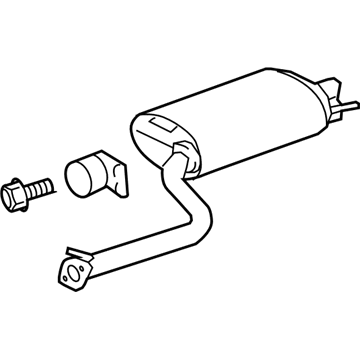 Lexus 17440-38070 Exhaust Tail Pipe Assembly, Left