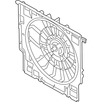 BMW 17-42-7-953-224 FAN COWL WITH ACOUSTIC RING