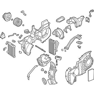 Hyundai 97900-B8000 Rear Heater & Air Conditioning Unit