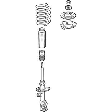 Honda 51602-SLN-A04 Shock Absorber Assembly, Left Front