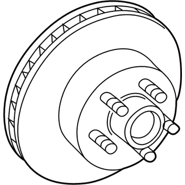 GM 19152696 Front Brake Rotor Assembly