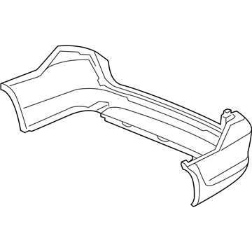 Honda 04715-SHJ-A92ZZ Face, Rear Bumper (Dot)