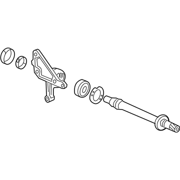 Acura 44500-SDB-A00 Shaft Assembly, Half