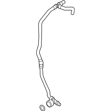 BMW 11-53-7-598-341 Water Inlet Pipe