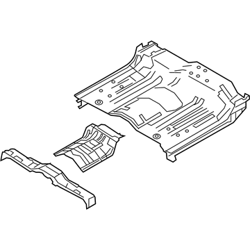 Nissan 74500-9FV2A Floor Assy-Rear