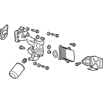 GM 12662515 Adapter Asm-Oil Filter (W/ Bypass Valve)