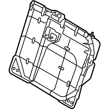 Kia 893101W070DCP Frame & Lock Assembly-Rear