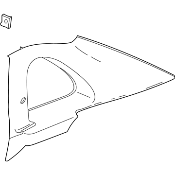 GM 22692138 Molding Asm, Quarter Window Garnish *Opel Gray