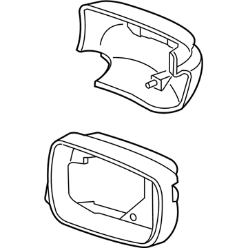 Acura 76251-STX-A01ZD Housing Set, Driver Side (Aspen White Pearl)