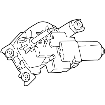 BMW 67-63-7-453-144 Rear Window Wiper Motor