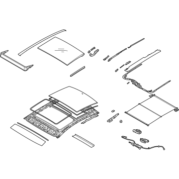 Hyundai 81600-L1000-MMH Panorama Roof Assembly