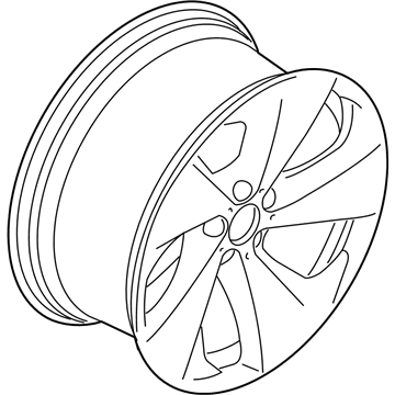 BMW 36-11-6-791-417 Disc Wheel, Light Alloy, Rear Left