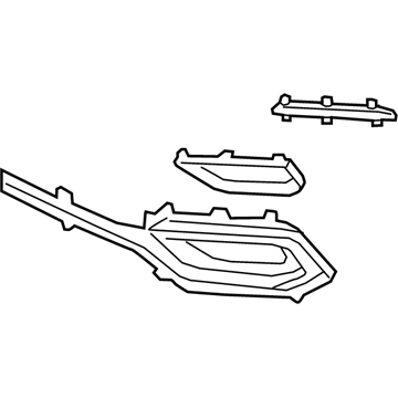 Hyundai 86561-4Z500 MOULDING-Front Bumper, LH