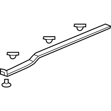 Honda 72868-THR-A01 Weatherstrip, L. Slide Door (Lower)