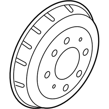 Kia 584112F000DS Drum Assembly-Rear Brake