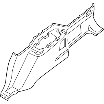 Nissan 84952-ZQ00B Finisher-Luggage Side Lower, Front RH