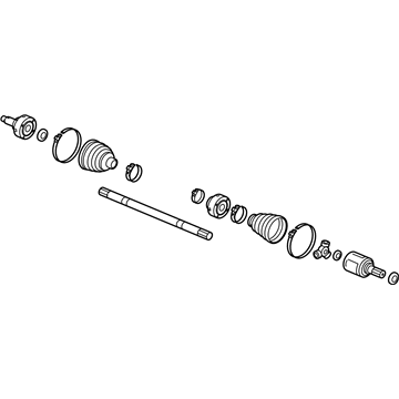 Honda 44305-SLN-L00 Driveshaft Assembly, Passenger Side