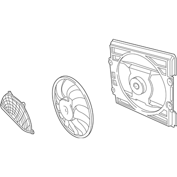 BMW 64-54-8-380-774 Pusher Fan