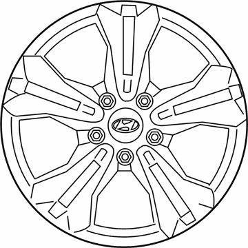 Hyundai 52910-C2660 Wheel Assy-Aluminium