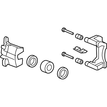 Honda 45019-SLN-A01 Caliper Sub-Assembly, Left Front