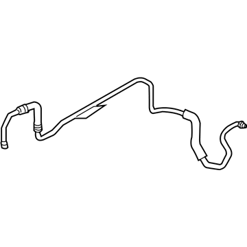 BMW 17-22-2-283-581 Transmission Oil Cooler Line, Return