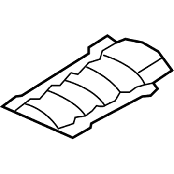 Nissan 74754-CA000 INSULATOR - Heat, Rear Floor Rear