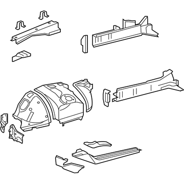 Lexus 53710-50903 Apron Assembly, Front Fender