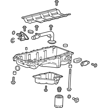 GM 12684605 Upper Oil Pan