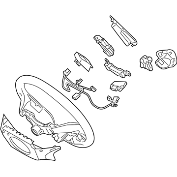 Hyundai 56110-4R210-RAS Steering Wheel Assembly