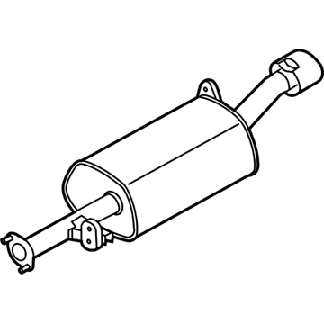 Kia 287301M640 Rear Muffler Assembly