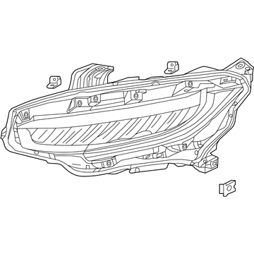 Honda 33100-TEG-A11 Headlight Assembly, Passenger Side