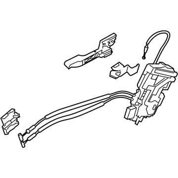 Kia 814204C700 Rear Door Latch Assembly, Right