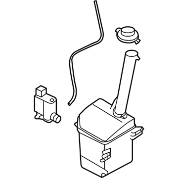 Hyundai 98610-4D500 Reservoir & Pump Assembly-Washer