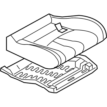 Nissan 87300-EV49B Cushion Assy-Front Seat