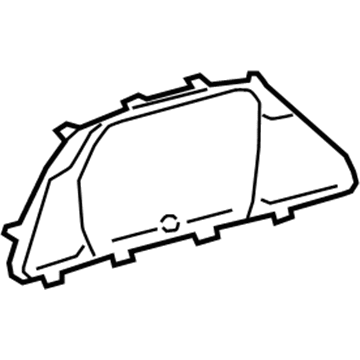 Lexus 83852-50E80 Glass, Combination Meter