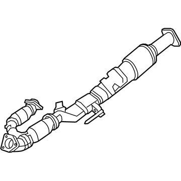 Nissan 20020-9HM0B Exhaust Tube Assembly, Front