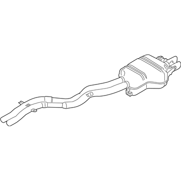 BMW 18-30-7-647-052 Rear Exhaust Flap Muffler