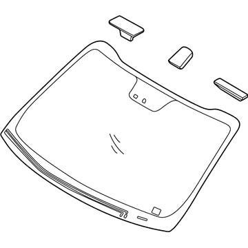 Kia 861103W160 Windshield Glass Assembly