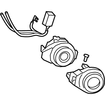 Kia 81905M7070 Lock Key & Cylinder Set