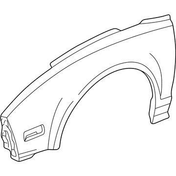 Acura 60210-SL0-A90ZZ Panel, Right Front Fender (Dot)