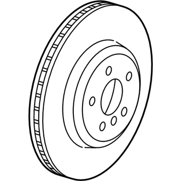 BMW 34-11-6-789-544 Brake Disc, Lightweight, Ventilated, Right