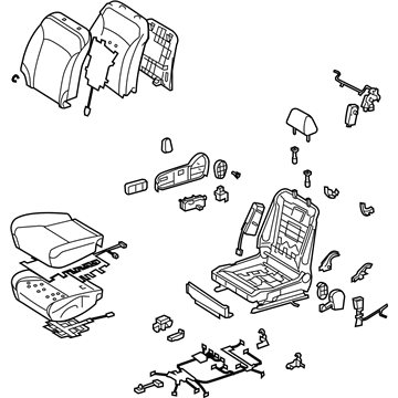 Lexus 71010-53581-A1 Seat Assy, Front RH