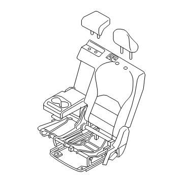 Infiniti 88050-5NB0A Seat Assembly-2ND, LH