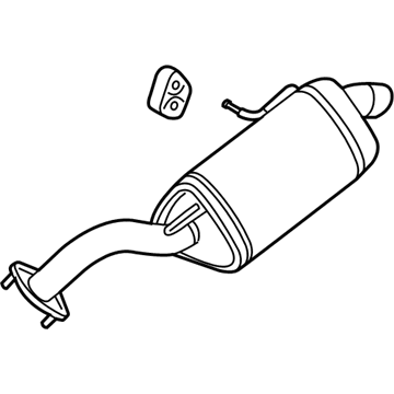 Kia 28710B2310 Rear Muffler Assembly