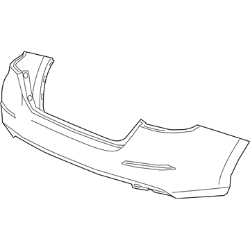 Honda 04715-TXM-A90ZZ Face, Rear Bumper (Dot)